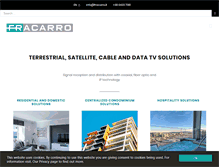 Tablet Screenshot of fracarro.com